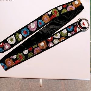 Handbeaded belt